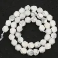 White Howlite Faceted Stone Beads DIY Bracelet Jewelry Making Semi-Finished Loose Beads - 6