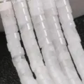 2x4mm White Jade Crystal Disc Loose Beads DIY Bracelet Jewelry Craft Making Accessories - White Crystal