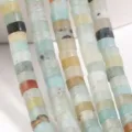 2x4mm natural mixed stone rondelle spacer beads for DIY handmade bracelet jewelry making - Multicolor Mix