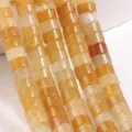 2x4mm yellow crystal jade rondelle beads gemstone spacer beads for DIY jewelry making bracelets. - Yellow and Orange