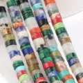 Multi-color gemstone crystal spacer beads 2x4mm for DIY jewelry making and bracelets - Multicolor