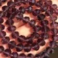 Purple faceted crystal bicone beads for DIY bracelet and necklace jewelry making top - 4mm (90 Pieces) / Purple