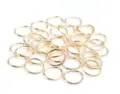 Gold open jump rings 3-20mm metal jewelry making DIY earrings findings craft supplies pack - 0.5*3mm 500pcs/Pack / Gold