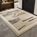 Alfombra de entrada abstracta moderna, felpudo antideslizante para salón, pasillo y hogar. - 40x60cm (Pelo Bucle) / Pania