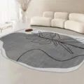 Tappeto moderno irregolare astratto per soggiorno morbido effetto cashmere camera letto. - Ruoshi
