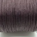 Close-up detail of dark brown braided jade cord, showing fine texture for DIY crafts. - No. 72 Cord, 0.8mm, 50m