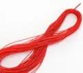 Cordón elástico rojo de 1 mm para manualidades de abalorios y joyería hilo flexible. - Rojo