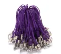 Cordon lanière de téléphone violet avec tube métal, accessoire DIY pour poupée peluche. - Violet