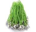 Courroies vertes avec tubes et anneaux en métal, idéales pour accessoires de poupées et téléphones. - Vert