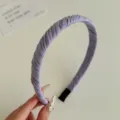 Eleganter lilafarbener plissierter Stoffhaarreif für Mädchen und Damen, Kopfschmuck - Lila