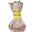 Detailed view of champagne nylon cord bundle for DIY Chinese knot crafts and handmade bracelets. - Light Khaki