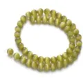 Olive green cat eye beads strand round drilled DIY half finished bracelet jewelry making - Color 6
