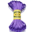 Purple nylon cord size 5 for DIY Chinese knotting craft and handmade jewelry making. - Bright Purple