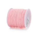Cordino di giada rosa 0.8mm filo per tessitura di gioielli fai da te artigianato vista dettagli. - 0,8 mm 45 m / Rosso Alba Chiaro