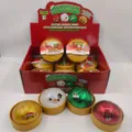 Set di giocattoli squishy a forma di raviolo di Natale glitterato per alleviare lo stress - Gnocchi di Natale Misti