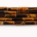 Natural Tiger Eye Stone Cylinder Loose Beads 4x13mm Jewelry Making DIY Bracelet Accessories - 6
