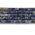 Natural stone blue sodalite cylinder loose beads 4x13mm for DIY jewelry making bracelets - 7