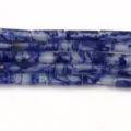 Blue imperial jasper picture stone tube beads 4x13mm loose gemstone jewelry making - 9
