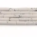 White turquoise howlite cylindrical beads 4x13mm loose gemstone beads for jewelry making bracelets - 14