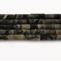 Picture jasper imperial stone round tube beads 4x13mm variant accessory for DIY bracelets. - 26