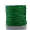 Bobinas de cordón de nailon verde para joyería DIY, tejido de pulseras y manualidades decorativas. - Verde esmeralda