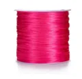 Bright pink flat elastic cord for DIY handmade jewelry beading bracelets 0.5mm spool - 5