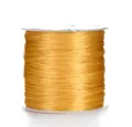 Detail view of 0.5mm flat elastic crystal beading cord for DIY bracelets and jewelry making. - 6