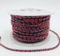 1.8mm cordoncino intrecciato colorato fai da te braccialetto filo di cotone accessorio - 1,8 mm 20 m/rotolo / Rosso Pesca Caffè