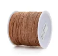 Cordino in nylon marrone 72# 0.8mm per la creazione di gioielli fai da te e tessitura a mano. - 0,8 mm 45 m / Marrone