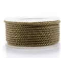 Close-up detail of the green milan cord for DIY handmade necklaces and crafting projects. - 1.5mm 23m / Army Green