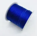 1.0mm blaue flache Kristall-Elastikschnur für DIY handgemachte Perlenarmbänder Schmuck. - Saphirblau