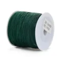 Dark green 0.72mm nylon cord spool for jewelry making, DIY crafting, and Chinese knot weaving. - 0.8mm 45m / Japanese Green
