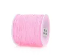 Pink 0.8mm jade cord spool for DIY jewelry making, crafting, and bracelet weaving projects. - 0.8mm 45m / Pink