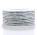 Grey twisted cord detail, premium nylon thread spool for DIY jewelry making and crafting projects. - 1.5mm 23m / Light Gray