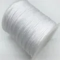 White nylon jade cord spool for handmade DIY bracelets and necklaces crafting supplies. - No. 72 Cord (Approx. 0.8mm) / White