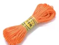 Orange Chinese knot cord 7mm for DIY handmade bracelets, vibrant craft weaving thread spool. - 1.5mm 18m per Bundle / Orange