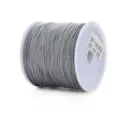 Grey No.72 nylon jade cord 0.8mm for DIY jewelry making, weaving and handmade crafts. - 0.8mm 45m / Gray