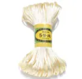 No.5 Chinese Knot Cord 2.5mm Braided DIY Hand-Woven Thread for Craft Making Supplies - Light Yellow