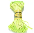 Fluorescent green 5# Korean cord for DIY Chinese knot weaving, 2.5mm craft string spool - Fluorescent Green