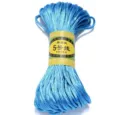 Blue color No.5 braided cord 2.5mm DIY handmade craft weaving rope variant item - Blue