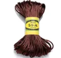 Brown 5号 Chinese knotting cord 2.5mm 20m DIY handmade woven bracelet crafting thread - Brown