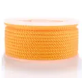Orange nylon cord spool for DIY jewelry making, braided necklace rope craft supply, 1 piece - 1.5mm 23m / Orange