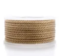 Golden Milan cord spool 1.5-3mm for DIY handmade jewelry necklace rope crafts 1pc - 1.5mm 23m / Champagne