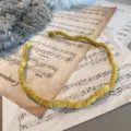 Mustard yellow velvet wavy headband featuring a unique elegant minimalist aesthetic - Wave Style / Yellow