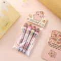 Cute capybara multi-color ballpoint pen set, ideal for students writing and drawing. - Capybara 10-Color 4-Piece Set