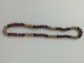 Detailed view of 10mm colorful disco ball beads on a Shamballa elastic necklace - 92 / Approx. 44 Beads, Approx. 51cm (20 Inches)