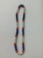 Detailed view of 10mm Shambhala disco ball necklace in red, white and blue colors - 76 / Approx. 44 Beads, Approx. 51cm (20 Inches)