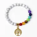 Chakra Tree of Life Beaded Bracelet Natural Stone Yoga Healing Jewelry Gift for Women - 20
