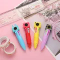 Cute cartoon mini 4-color ballpoint pen, creative multi-color press pen for student writing - Camera Series