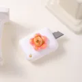 Mini cúter lindo osito, abrecartas portátil retráctil cortador de papel para estudiantes. - Flor